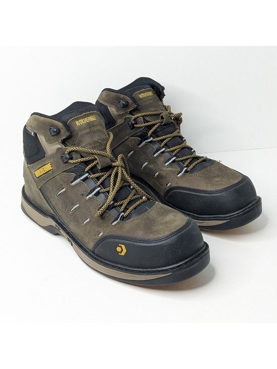 Wolverine Edge LX Composite Toe Work Boots, Brown Leather, Men\'s 13 M